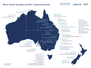 Oaks hotels location map