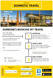 Someone is booking my domestic travel QRG
